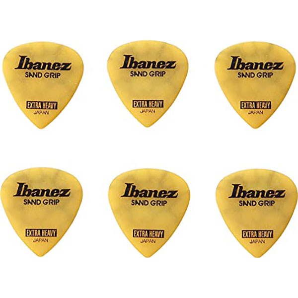Ibanez PPA16XCG Grip Wizard Flat Pick Sand Grip Extra Heavy 1.2mm - Pack of 6
